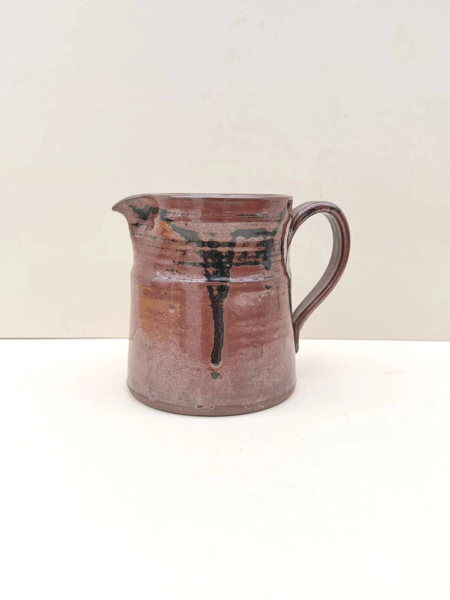 Pitcher by Gabriel Hamm in ceramic, France 1970