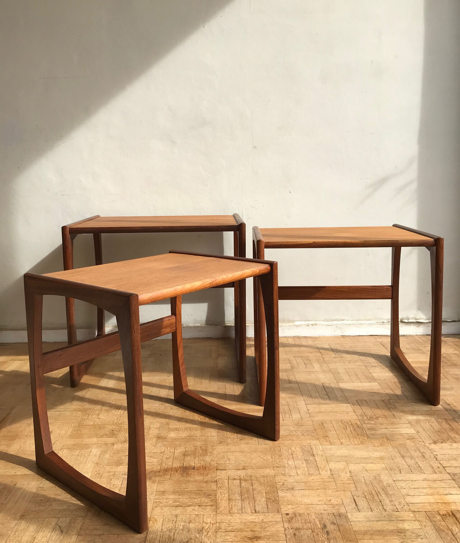 Pull-out tables G Plan - teak - 1960s