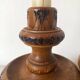 Wooden thumb candle holder