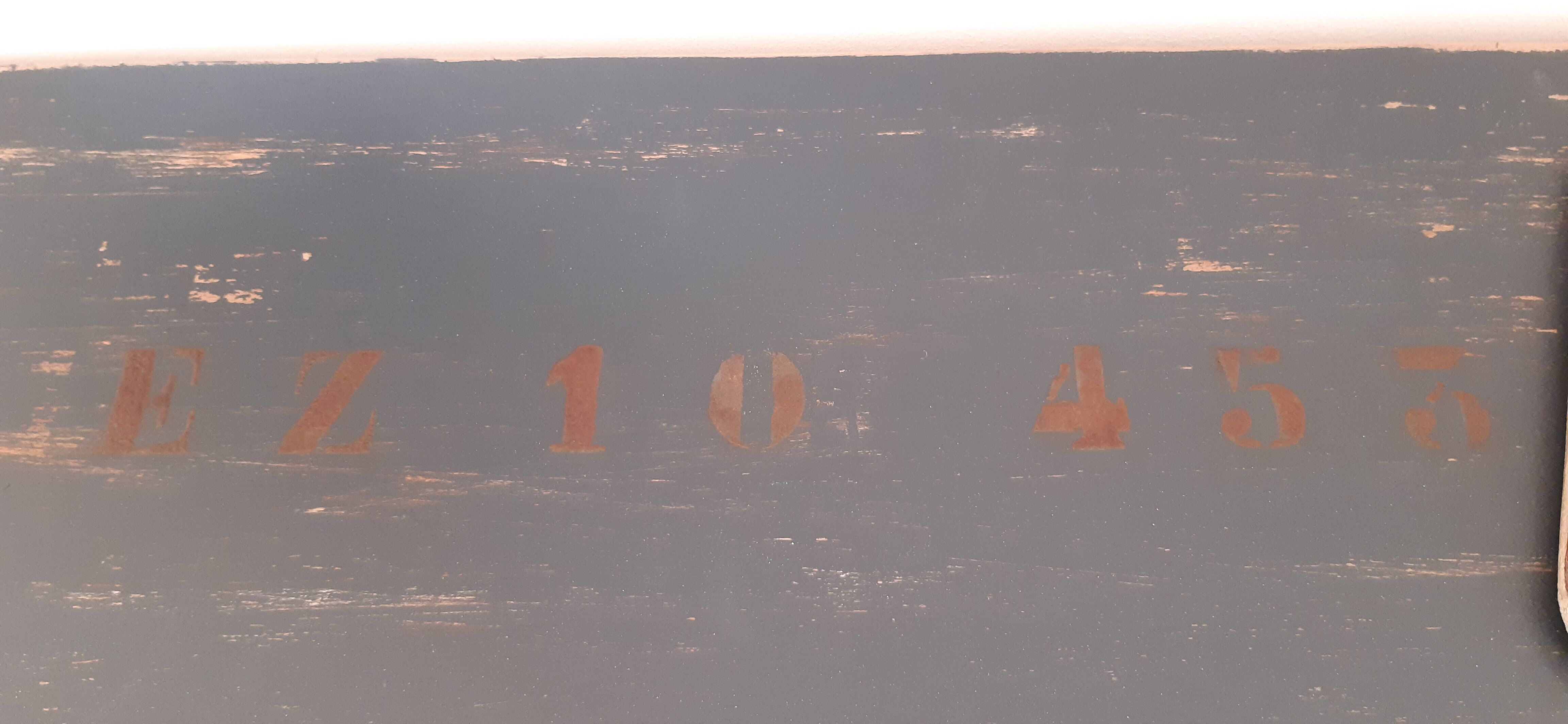 Old metal and wood desk