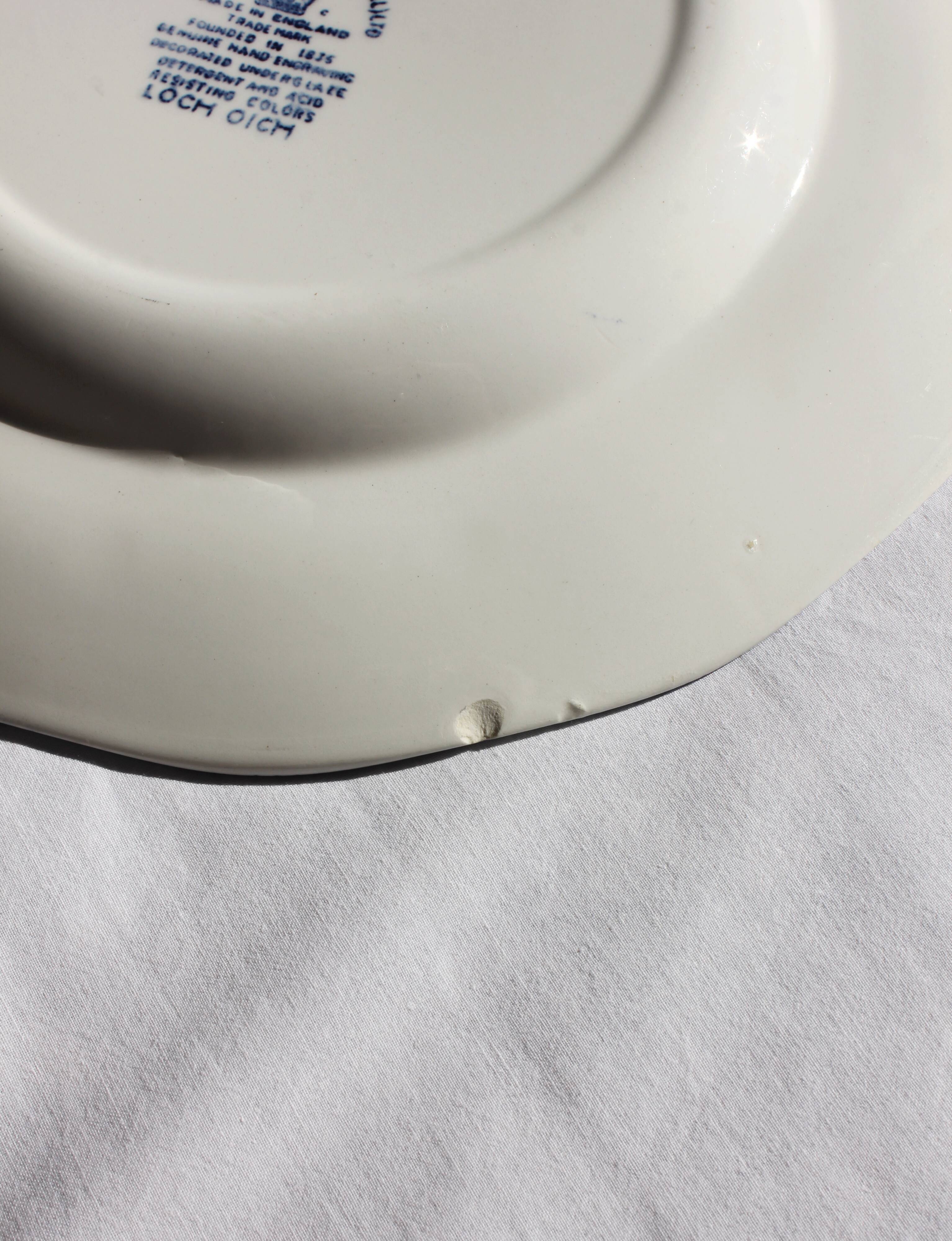 6 flat plates "lochs of scotland" wedgwood