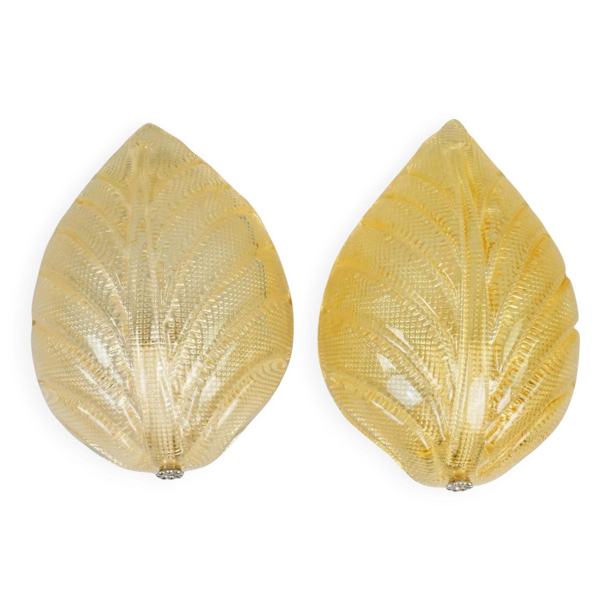 Fritz Kurz - Pair of wall lights for Orrefors, Sweden, 1960