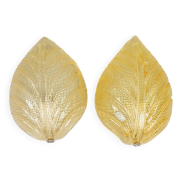 Fritz Kurz - Paire d'appliques pour Orrefors, Suède, 1960