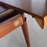 Scandinavian vintage extendable round table