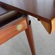 Scandinavian vintage extendable round table