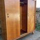 Light oak sliding door wardrobe, 1960