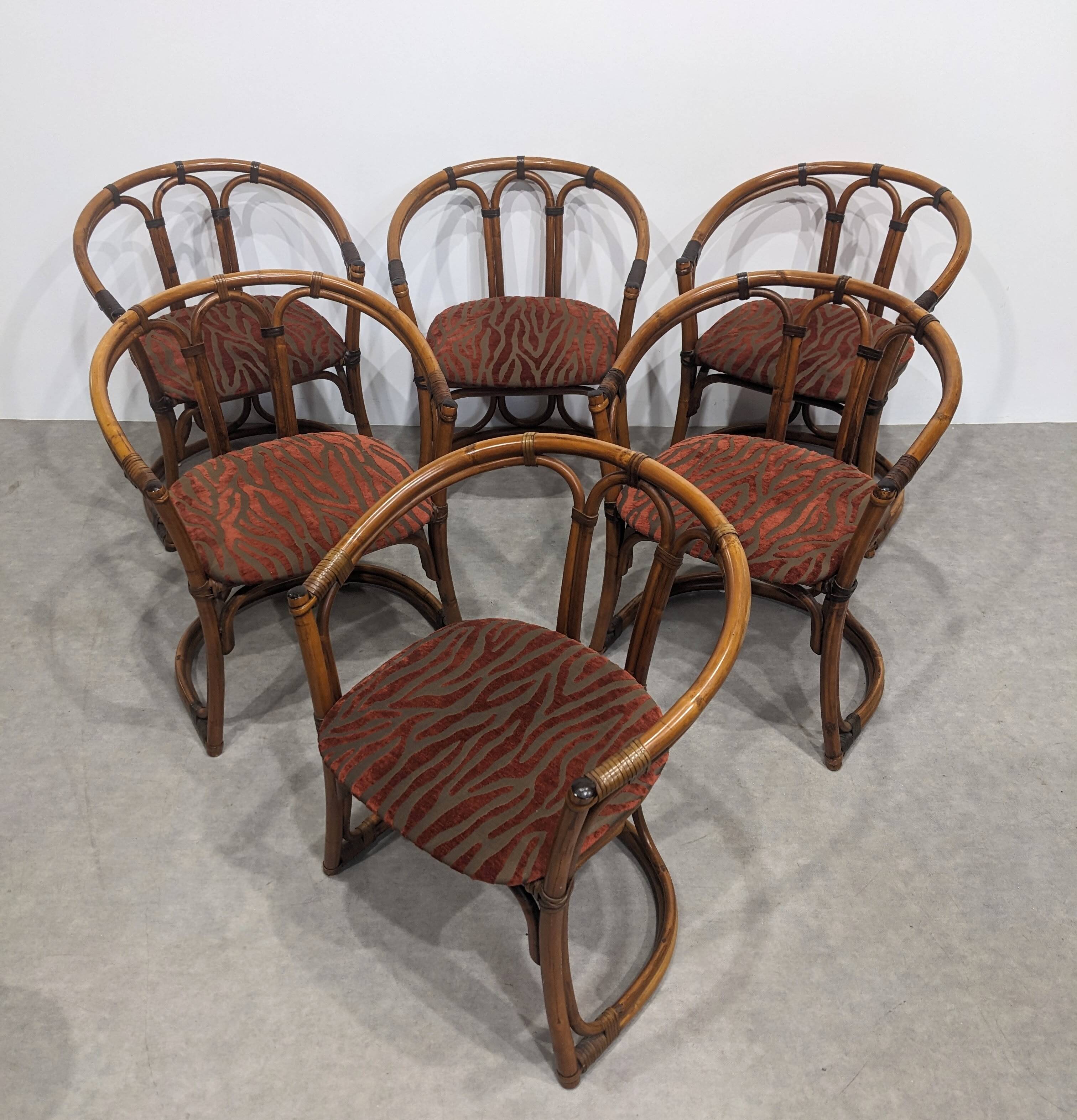 Beautiful vintage bamboo chairs.