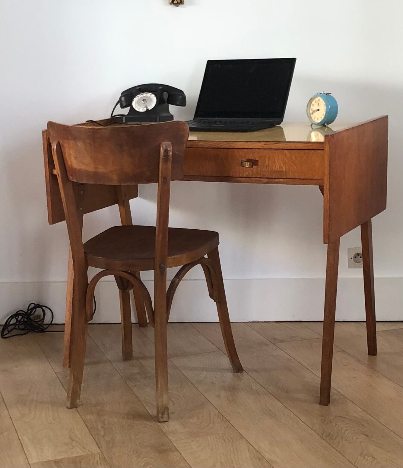 Scandinavian-style vintage desk
