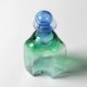 Vintage Green and Blue Glass Decanter Antikva by Bertil Vallien Sweden 1994