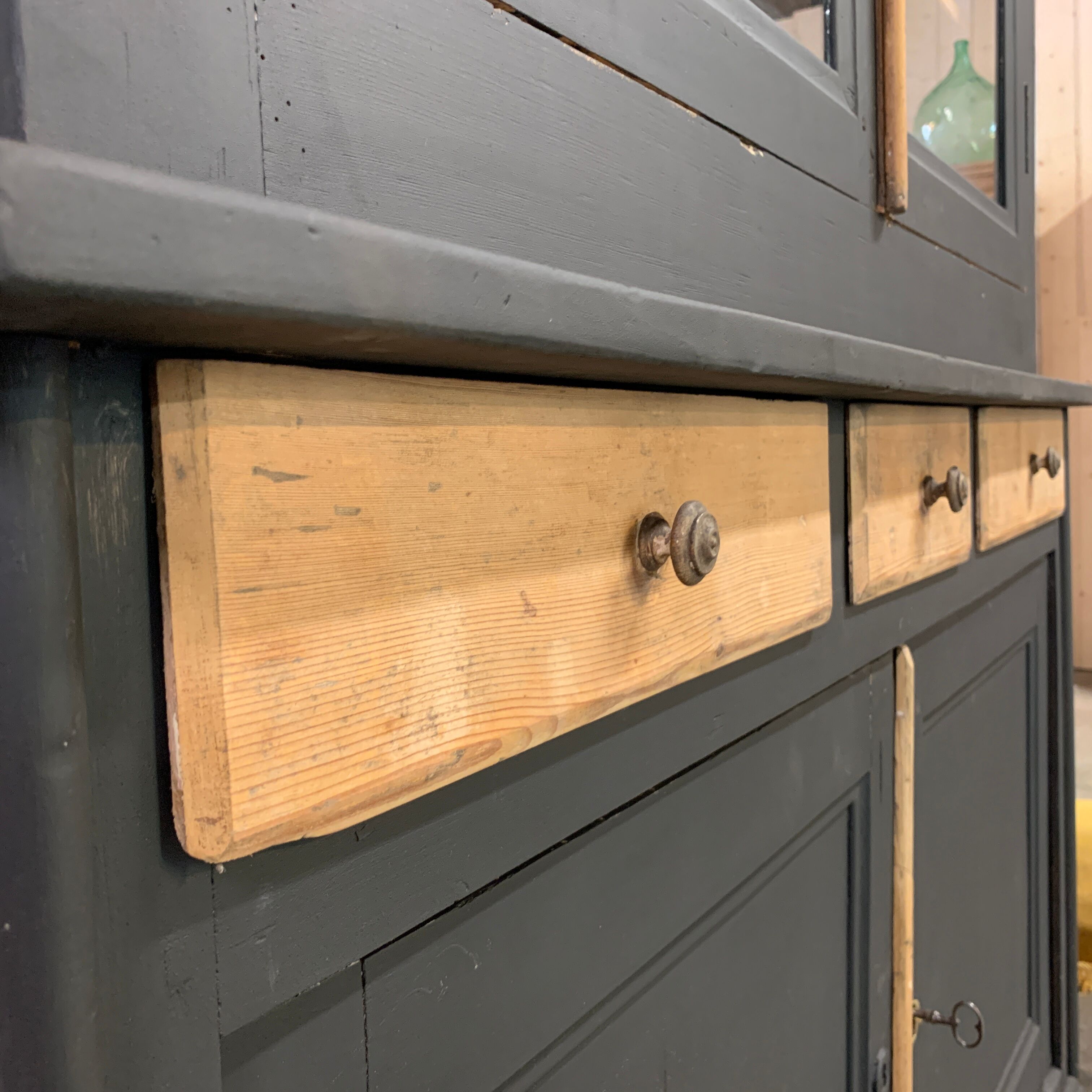 Vitrine vaisselier fin XIXe