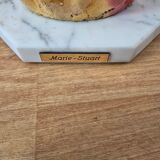 Vintage lamp Marie Stuart "Laces" – Resin & marble – 1970s