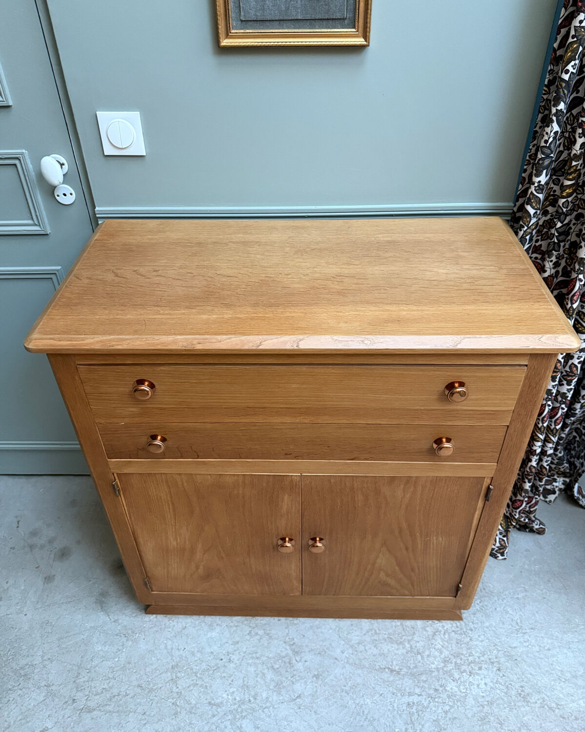 Small Art Deco oak buffet (renovated)
