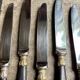6 Christofle ebony dessert knives