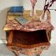 Chiffonnier Louis XV en bois et marbre