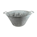 Galvanized metal basin