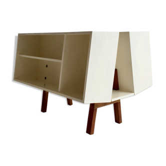 Mid century 'isokon penguin donkey 2' bookcase / coffee table by Ernest Race, England, c.1960