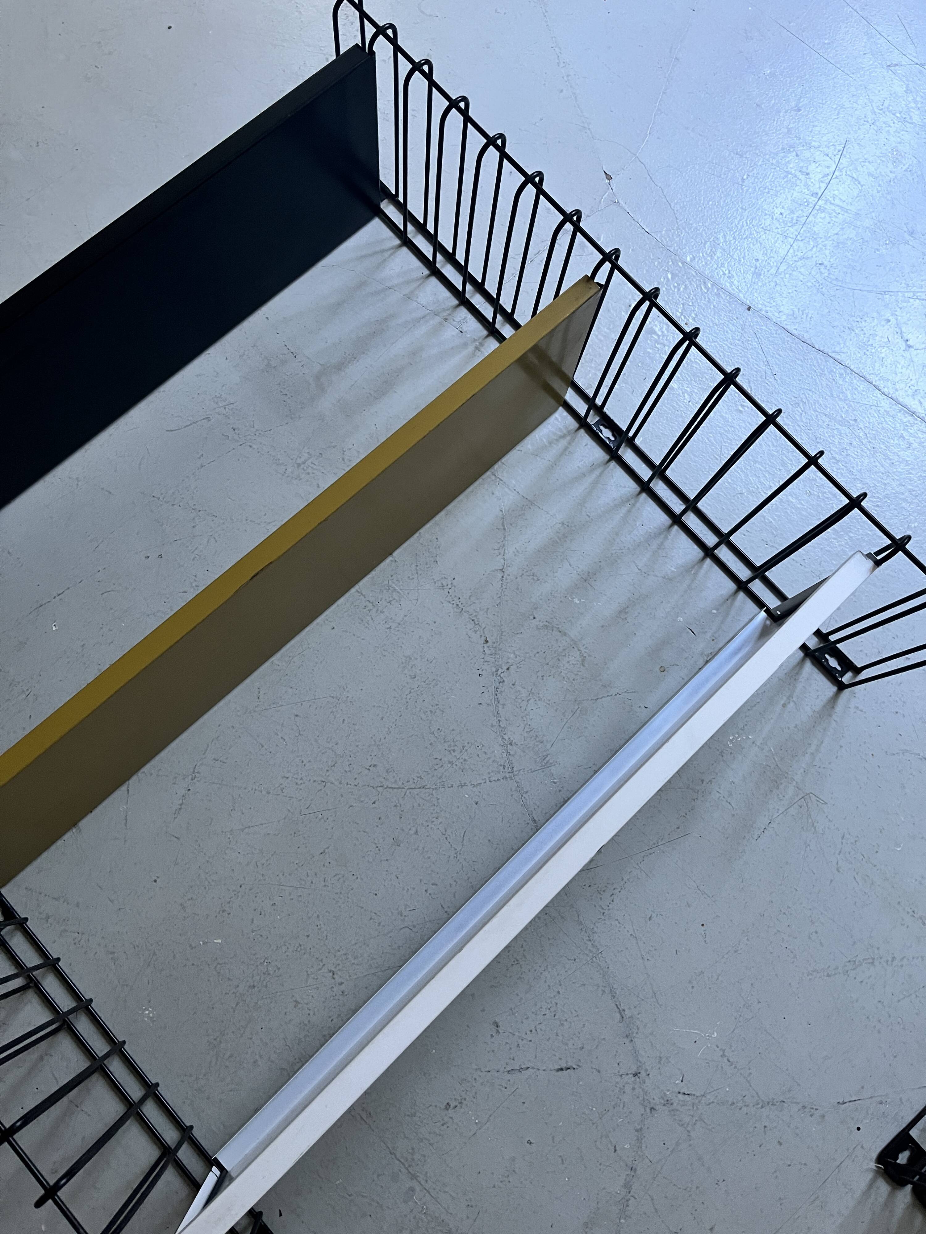 Tomado design metal wall shelf 1970