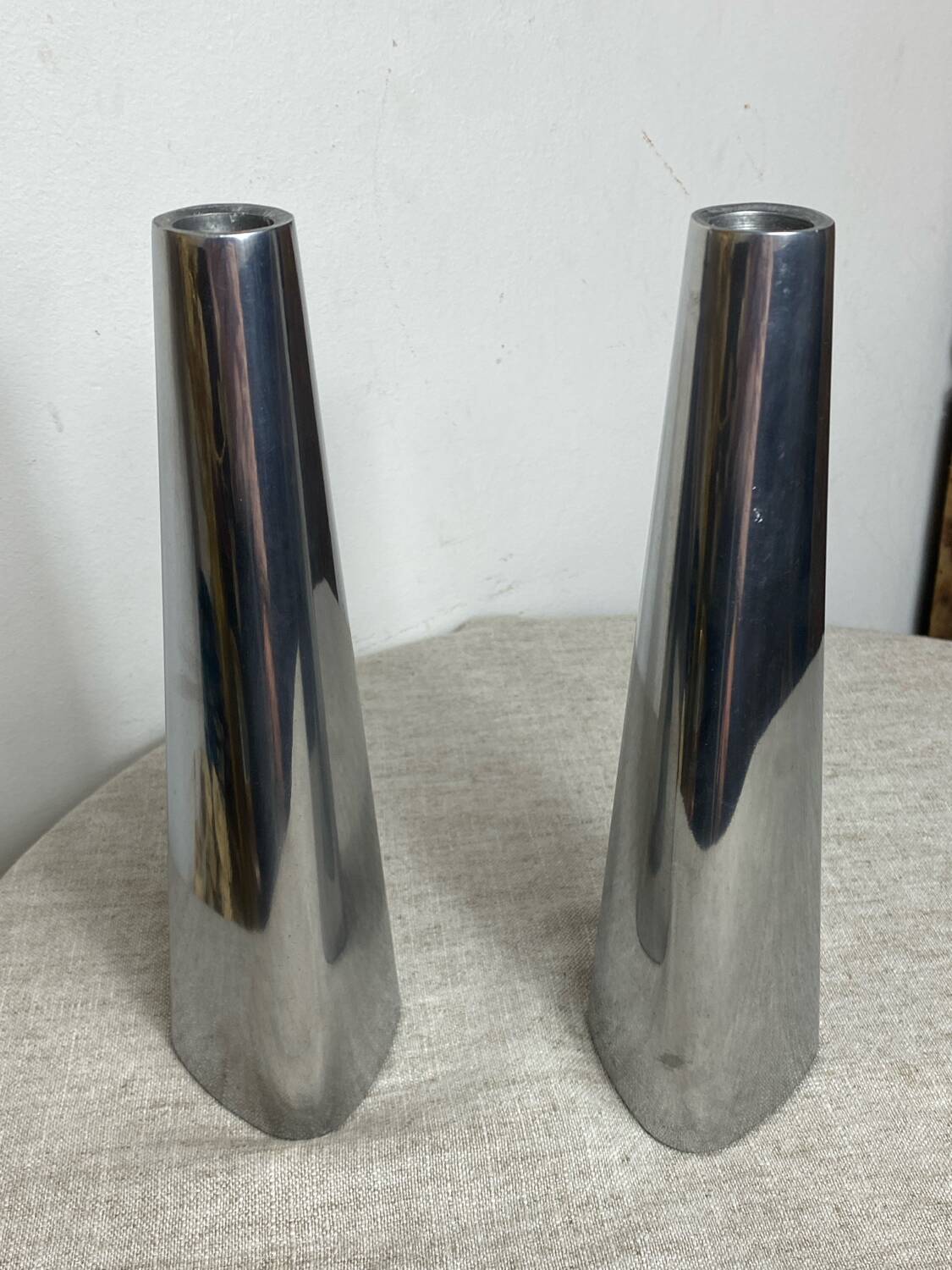 Pair of Swedish design candlesticks, Ehlen Johansson