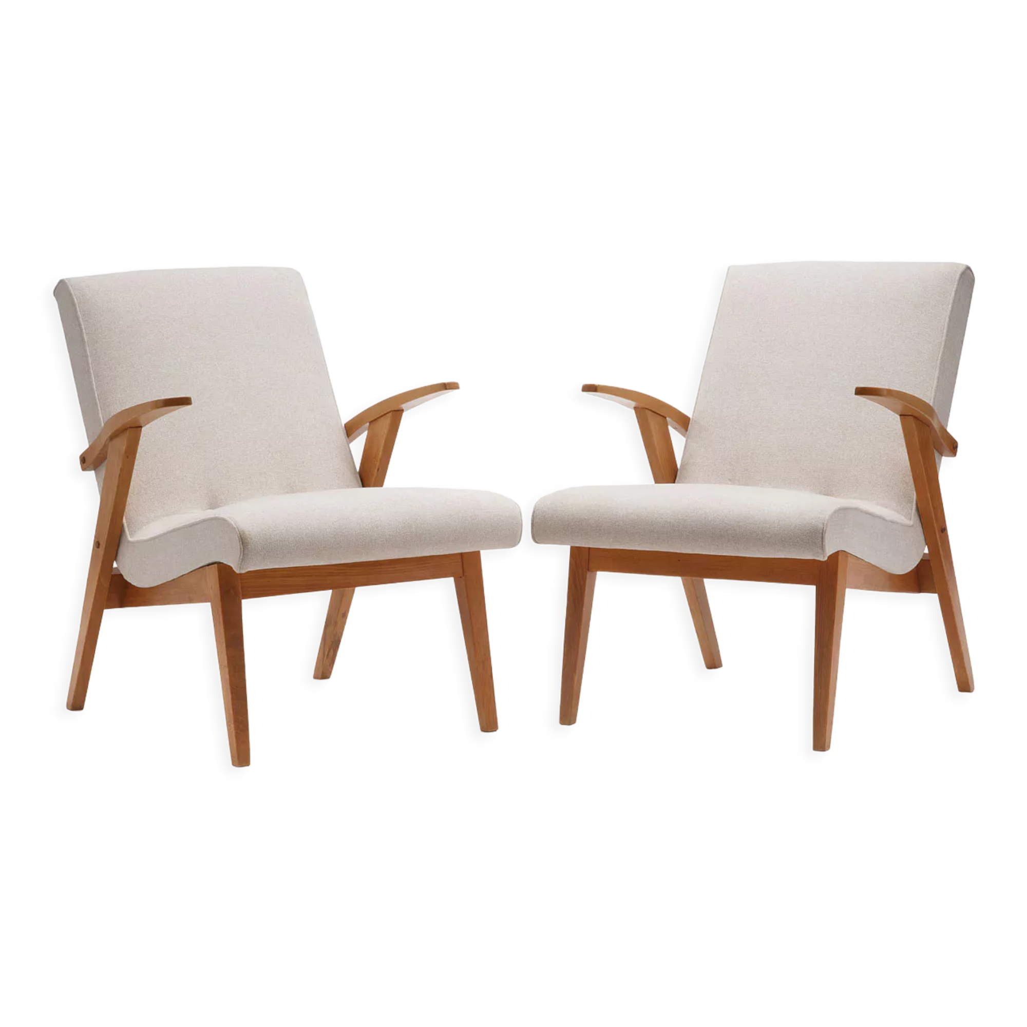 Pair of type 300-123 Puchaly armchairs
