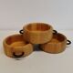 Danish  wooden bowls, from the 80s-90s, retro, vintage