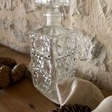 Large ornate glass carafe