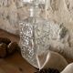 Large ornate glass carafe