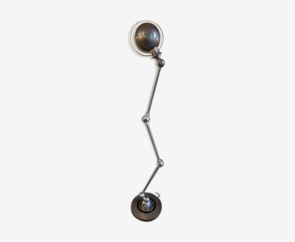 Lampe industrielle Jielde trois bras patine graphite, lampe d'atelier design industriel