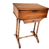 Old wooden sewing box