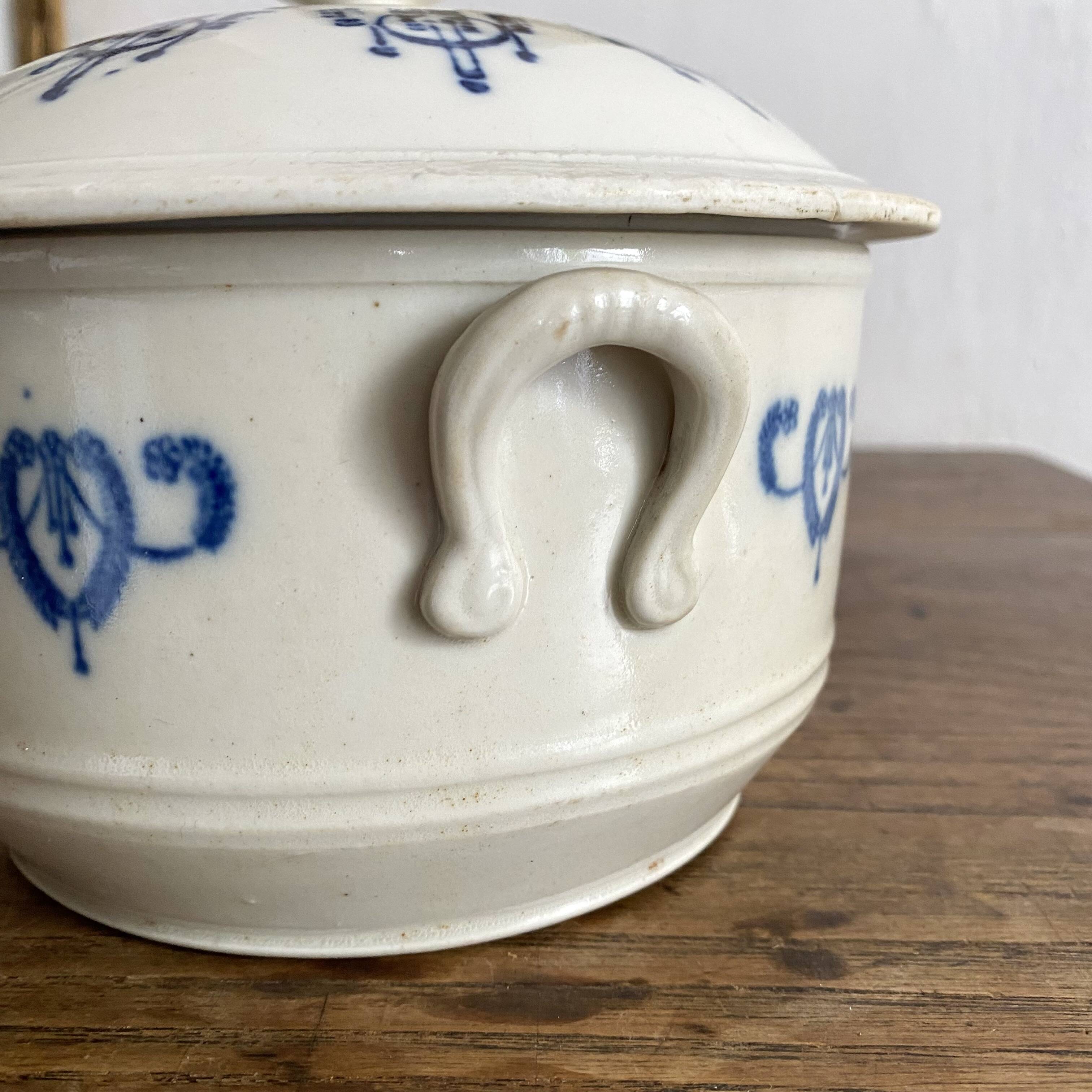 Antique Saint Uze soup tureen