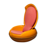 'Garden Egg' armchair, Peter Ghyczy, Reuter Prod., 1960s, Germany