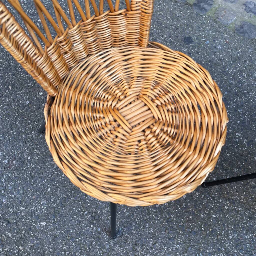 Pair of wicker chairs from the 1960s