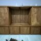 Tv unit with shelves and storage in solid teak