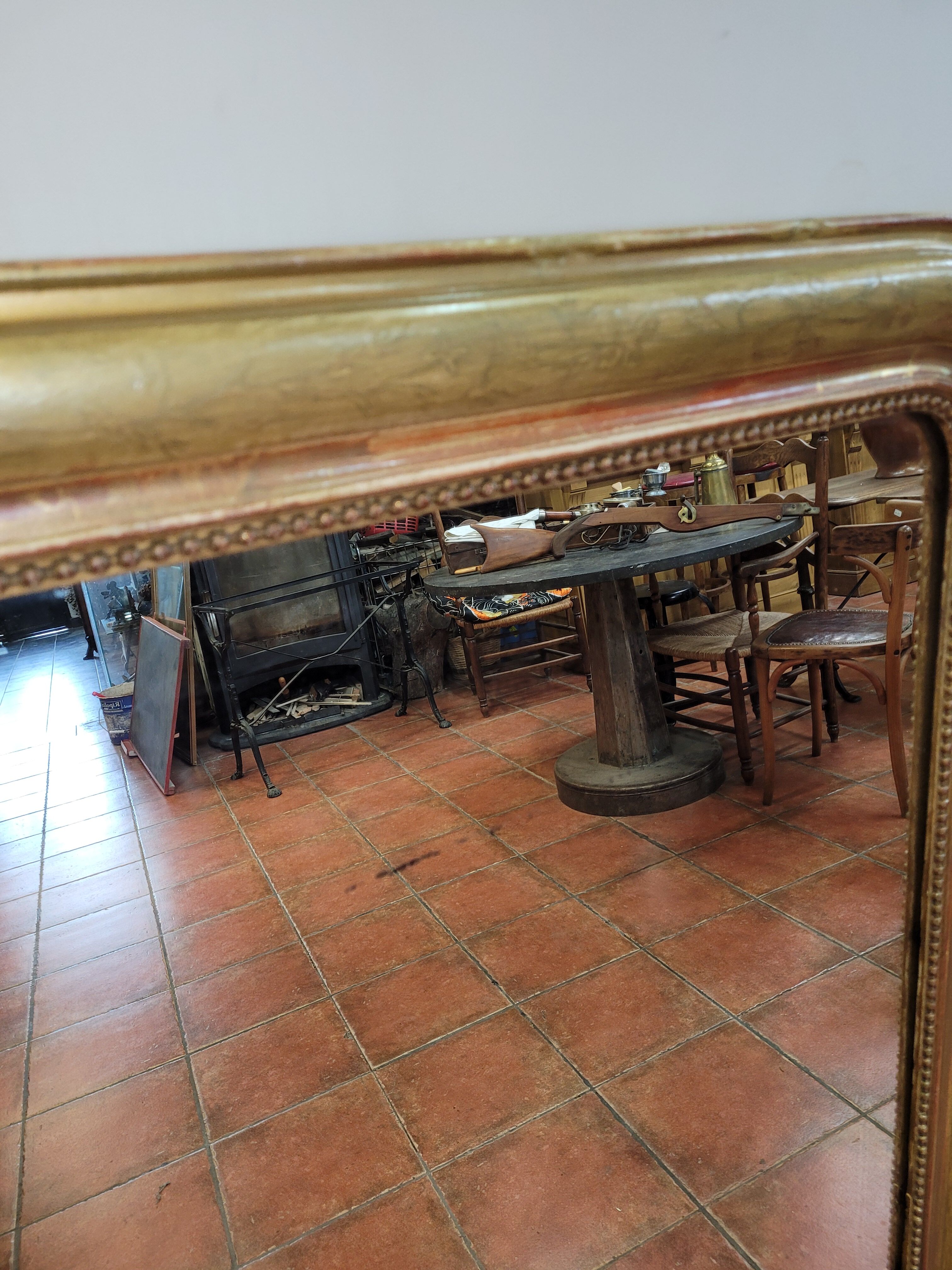 Gilded mirror Louis Philippe old