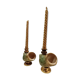 Shell candelabra, 1980s, set of 2