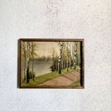 Huile sur toile sous verre