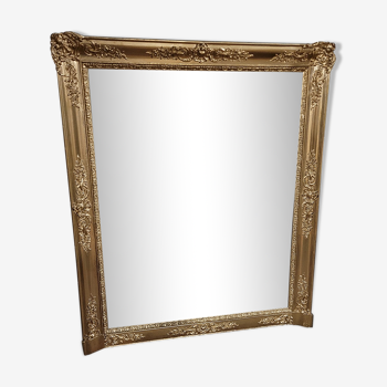 Miroir doré époque restauration 19ème 133×110cms
