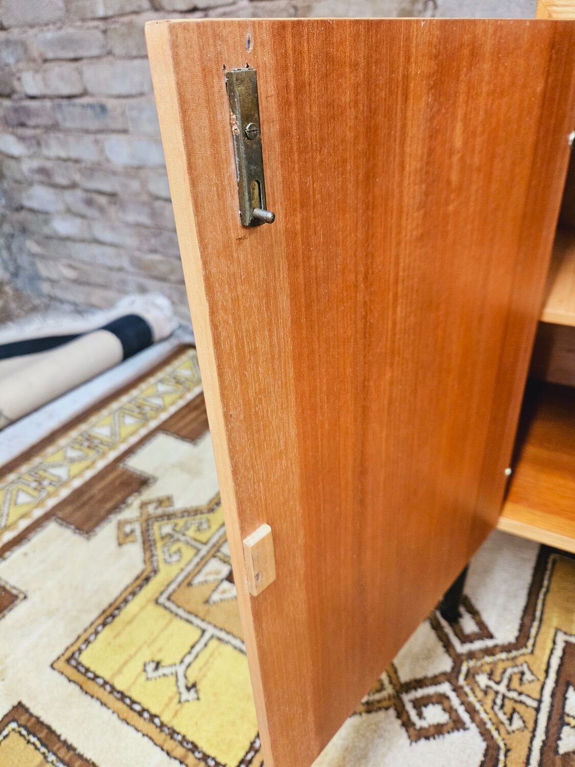Modular furniture with vintage shelves year 1970