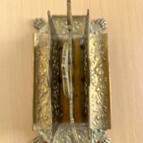 Porte courrier en laiton doré d'époque