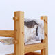 "Lincoln Rocca" armchair in solid pine by KRJST Studio – 21st century