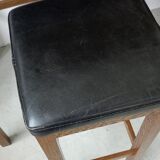 Secretary desk with stool in macasar from the 60s