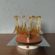 Applique murale Solken Leuchten, verre de Murano ambre, années 1970