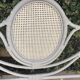 Rattan and caning headboard