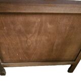 Stained Wooden Chest of Drawers with 3 Drawers