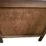 Stained Wooden Chest of Drawers with 3 Drawers