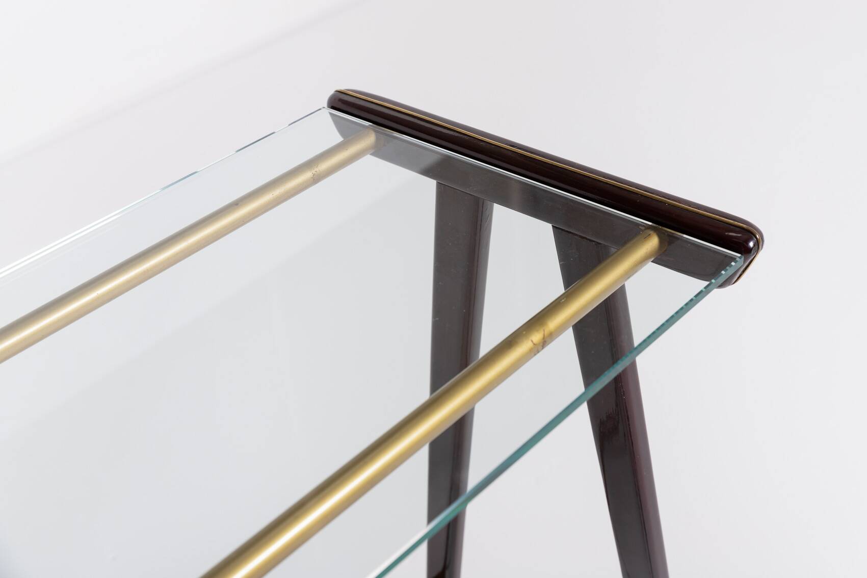 1960’s Italian Mid-Century Modern sculptural side table/serving cart
