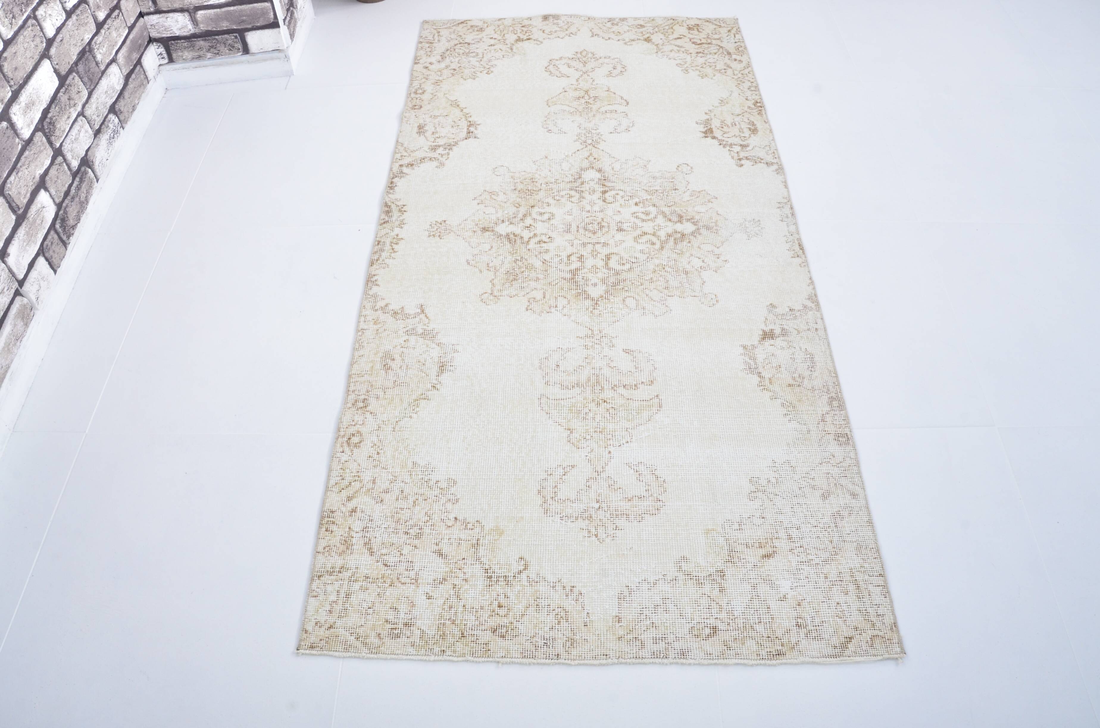 Small Vintage Geometric Wool Carpet sku 3218