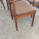 Serie de 6 chaises en teck vers 1960