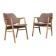 Fauteuils scandinaves design en bois de frêne