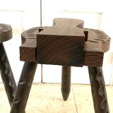 Vintage tripod stools from the 70s