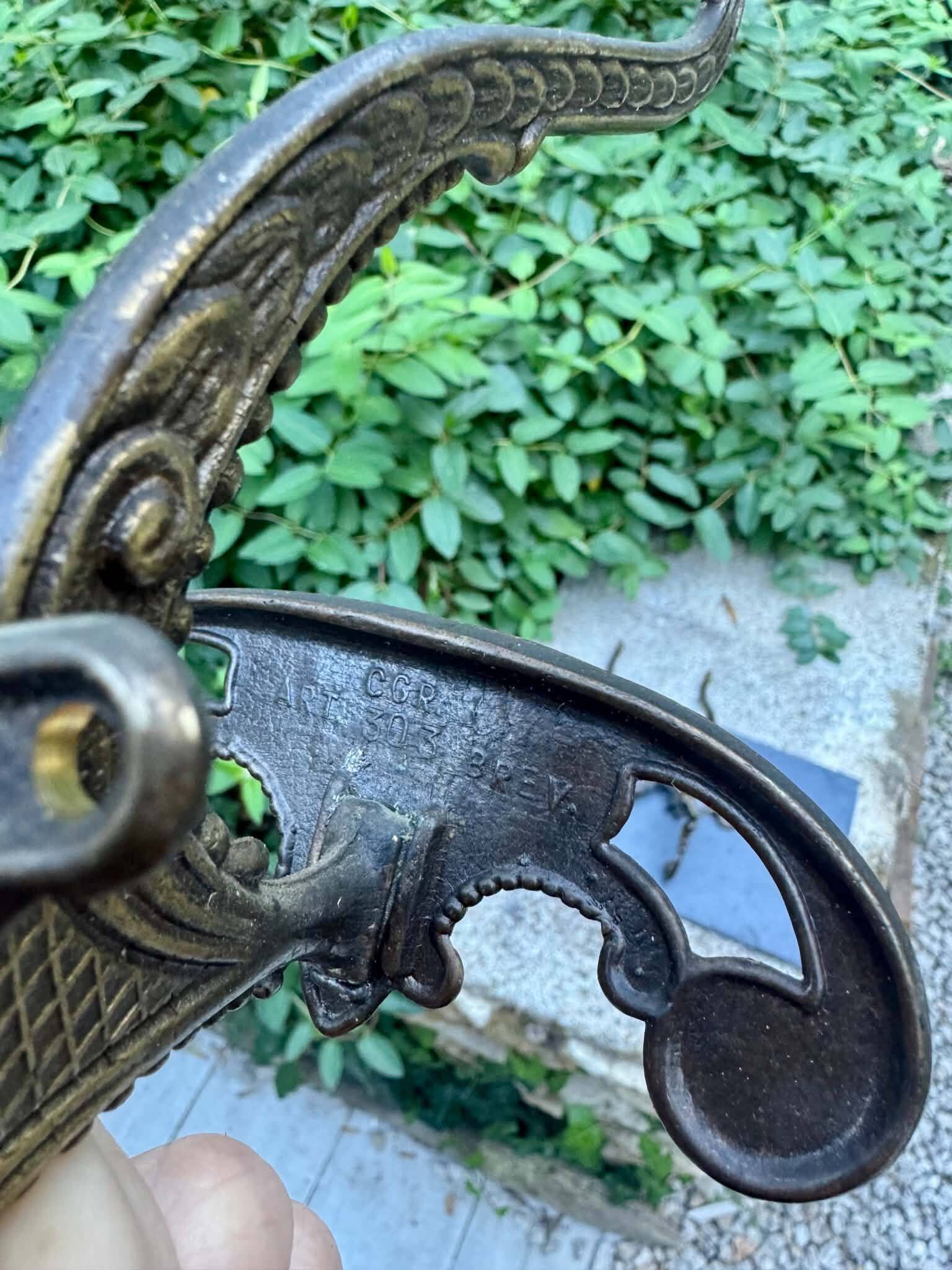 3 solid brass baroque coat hooks